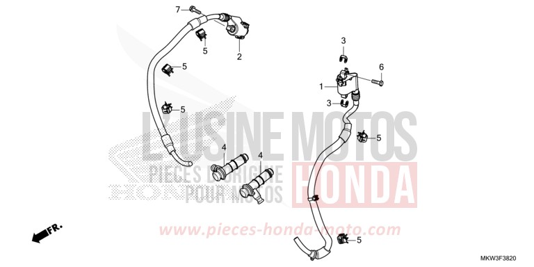 BOBINE D'ALLUMAGE de NC750X DCT PEARL GLARE WHITE (NHB53) 2021